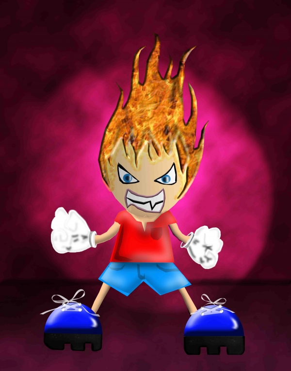 Creation of Angry Cartoon: Step 3